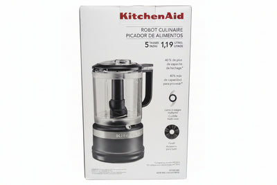 KitchenAid 5-cup matte black food chopper retail package