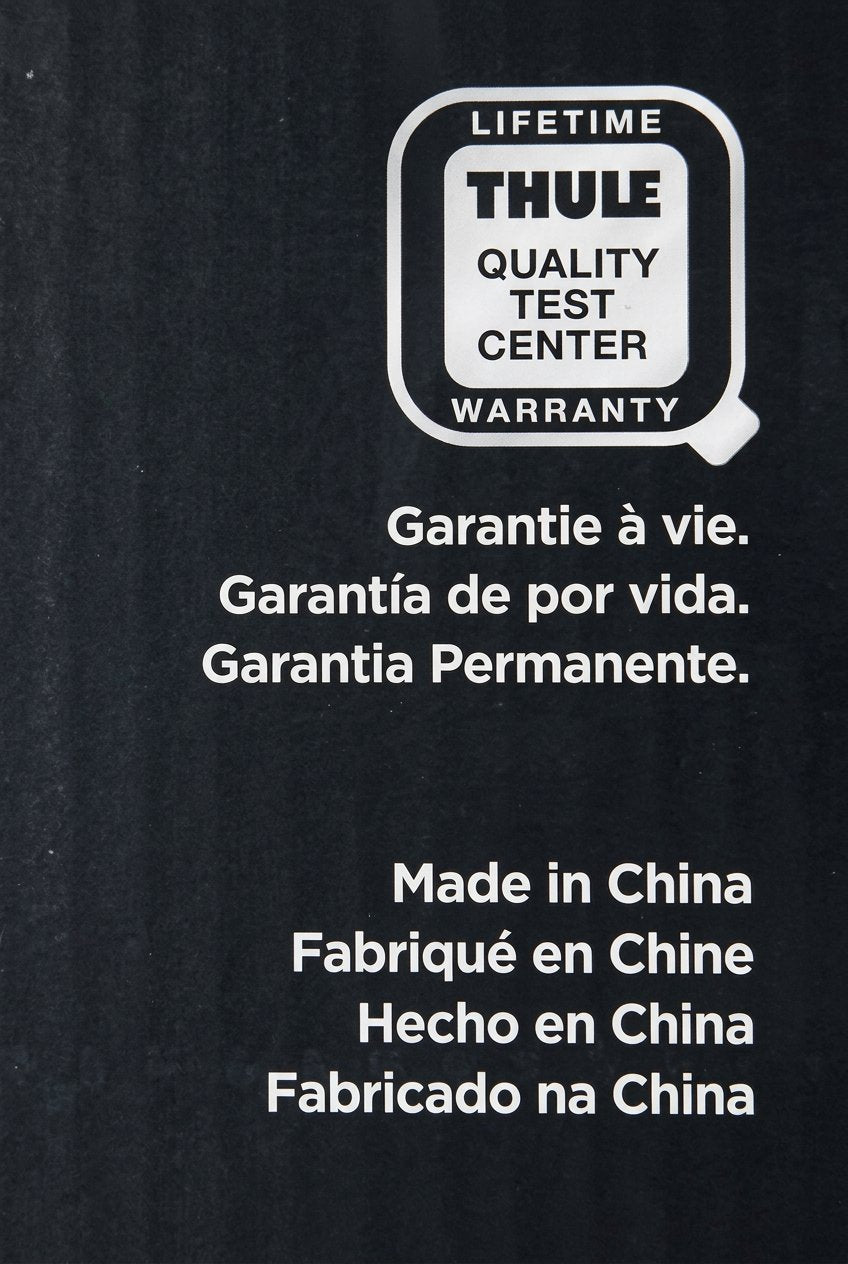 Thule Interstate rooftop bag cargo carrier warranty and origin detail