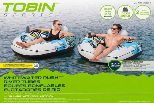 TOBIN Sports Whitewater Rush River Tubes, 2-Pack product photo 2