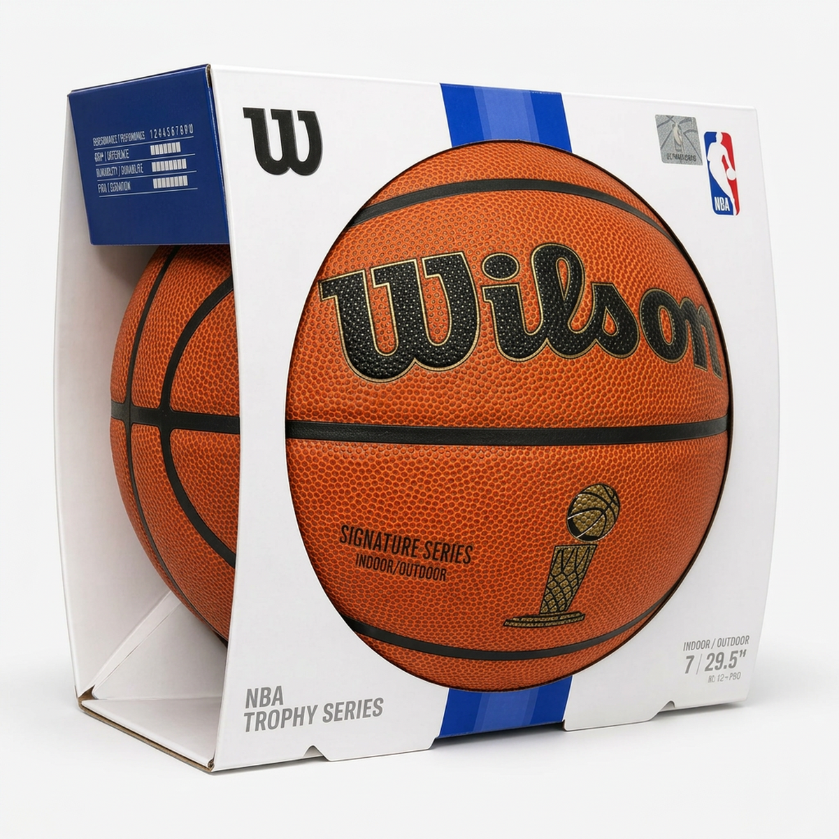 Wilson NBA Trophy Series size 7 basketball in retail package