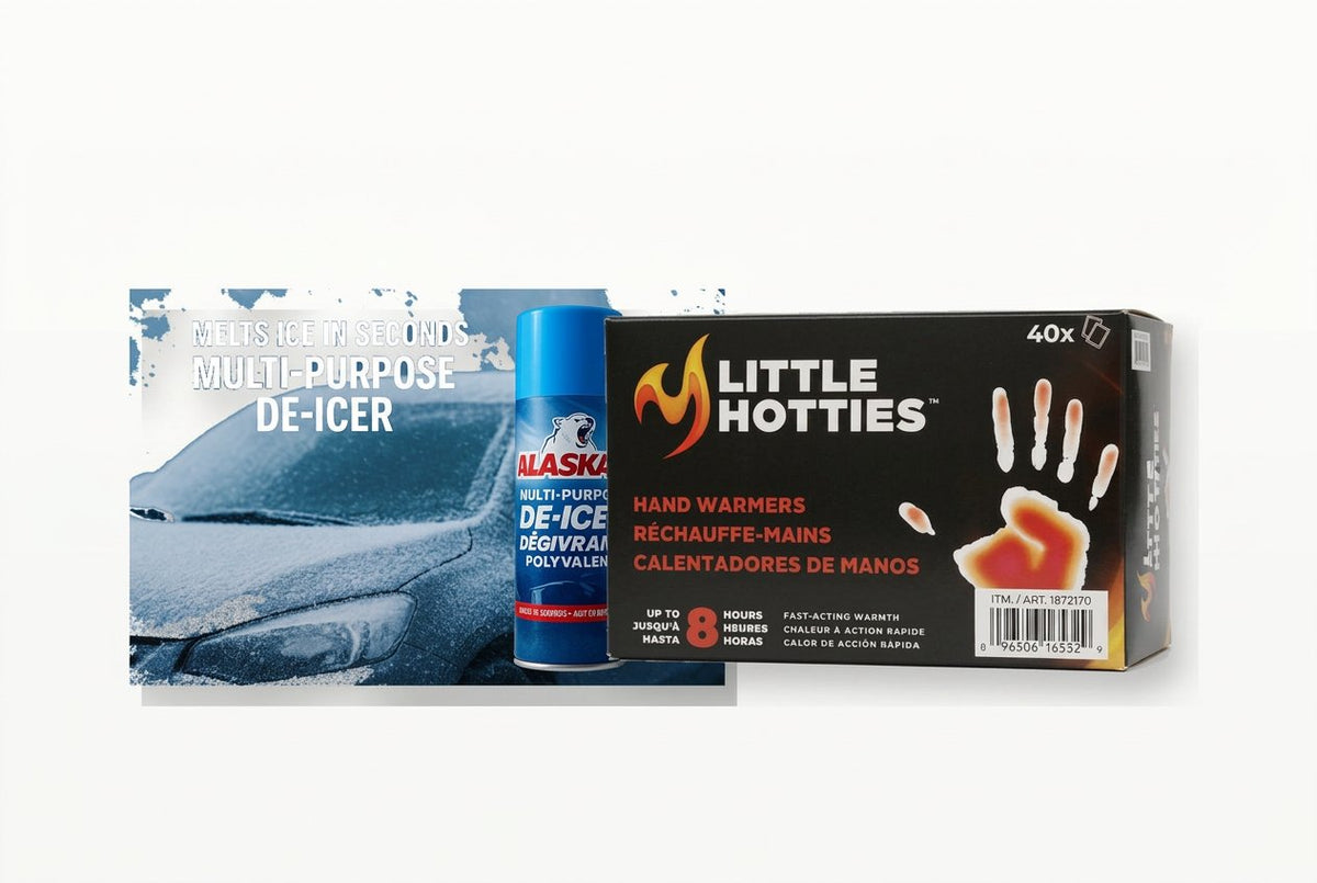 Winter Car Comfort Kit - De-Icer & Hand Warmers bundle hero image
